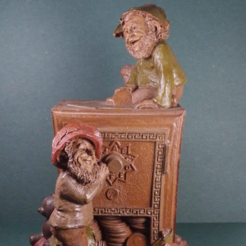 Vintage 1985 Tom Clark Gnomes 'MERRILL LYNCH' #99 Saving Pennies